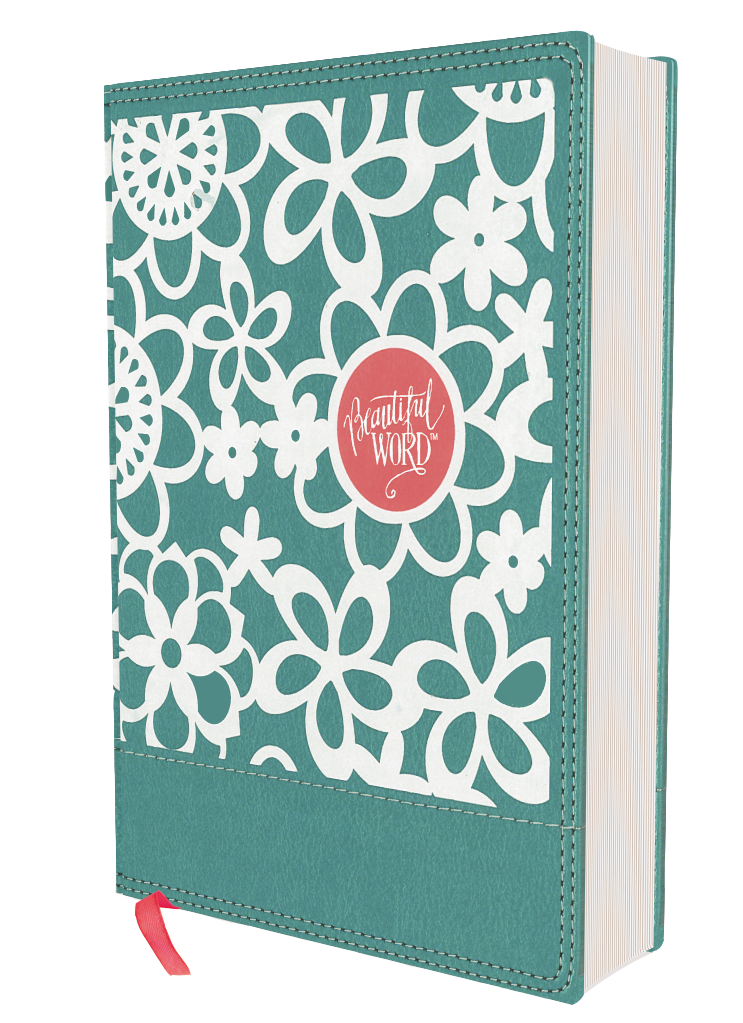 Niv, Beautiful Word Coloring Bible For Girls Pencil/sticker Gift Set,  Updated, Leathersoft Over Board, Teal, Comfort Print - By Zondervan : Target