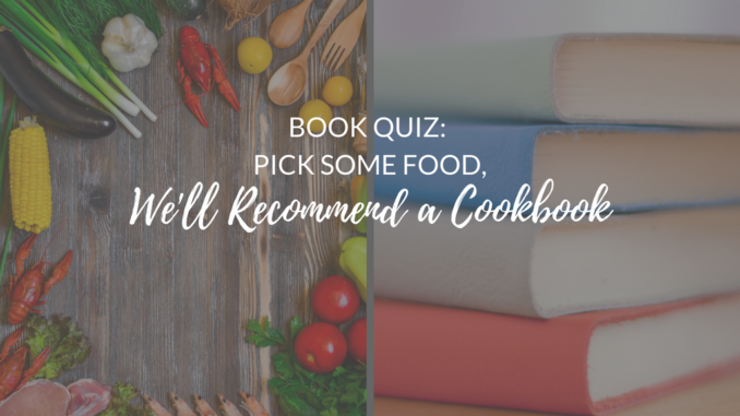 Cookbook-Quiz cookbook quiz, cookbook recommendations, fun cookbooks