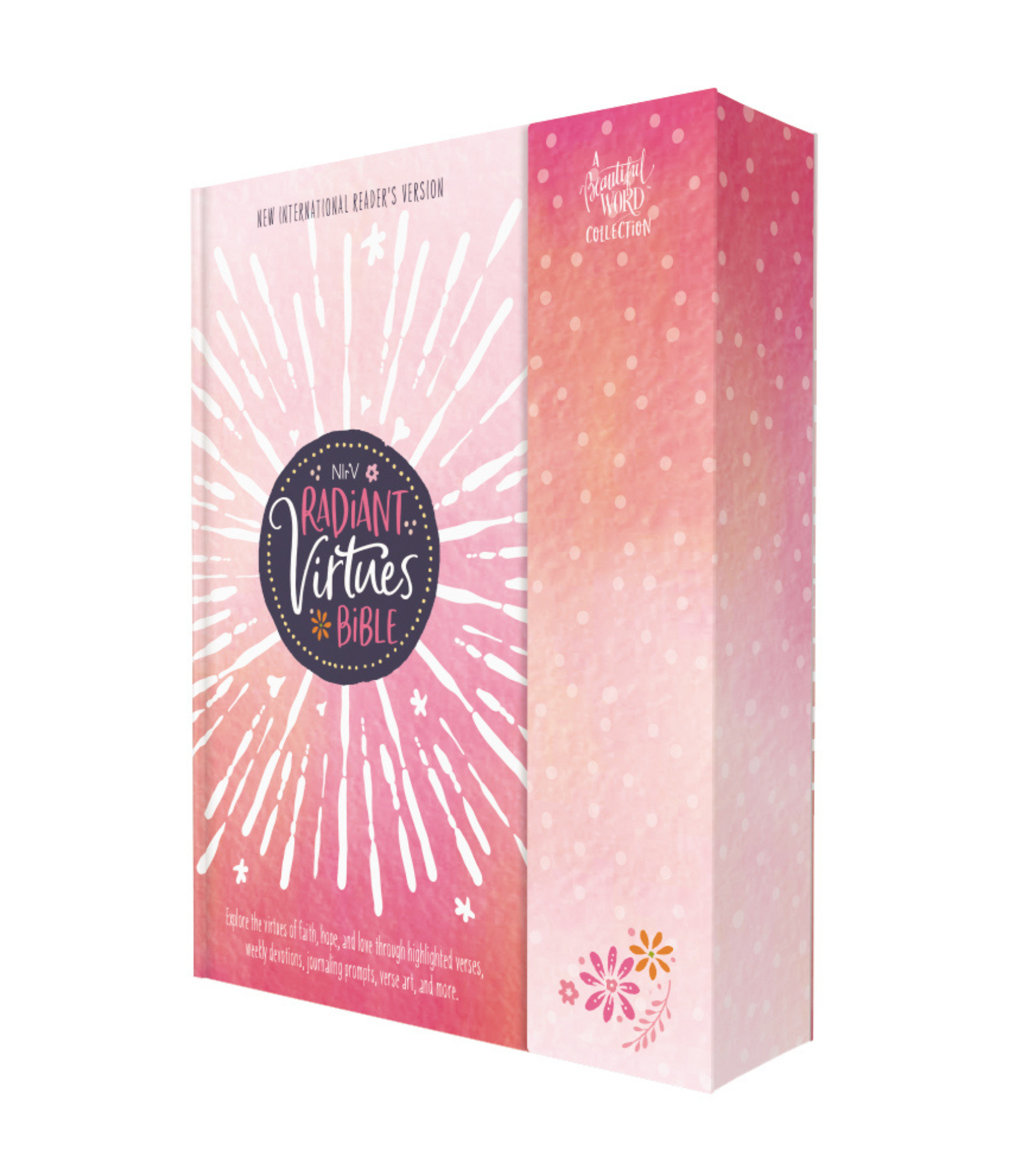 NIrV, Radiant Virtues Bible for Girls: A Beautiful Word Collection, Hardcover, Magnetic Closure, Red Letter, Comfort Print