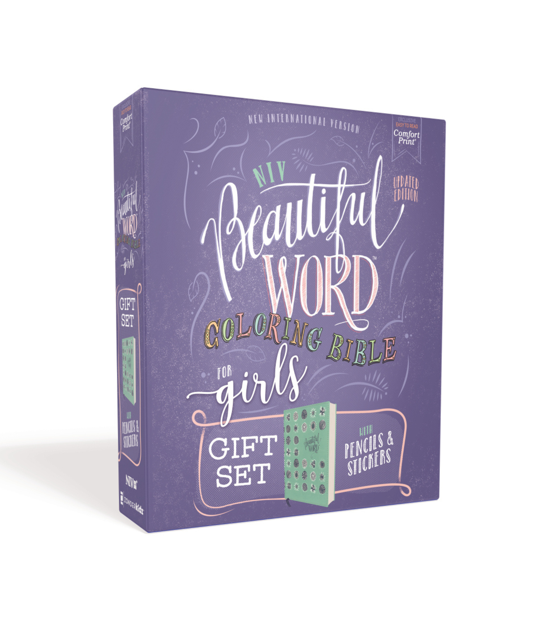 NIV Beautiful Word Coloring Bible for Girls Gift Set